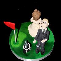 Golf Bride & Groom