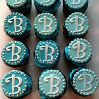 Baby Boy Blue Baby Shower Cupcakes