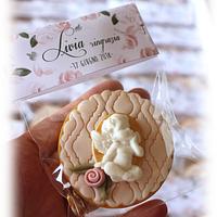 First Communion angels cookies