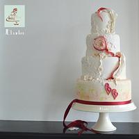 LOVE valentine weddingcake