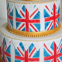 Union Jack Themed Cake for the Ideal Home Show