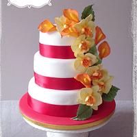Summer wedding/celebration cake.