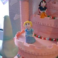 Cute Disney Princess Castle Cake 