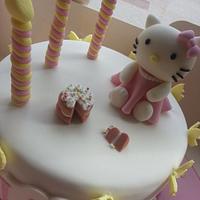 Hello Kitty 3rd birthday cake 
