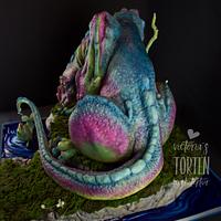 Rainbow Monster 3D Cake