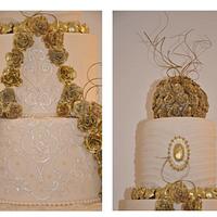 Wedding Gown Inspired Cake