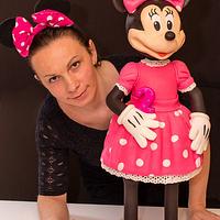 Minnie Mouse 3D cake :) over 32 inches tall