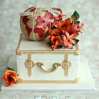 Around the world- Pre Wedding Cake