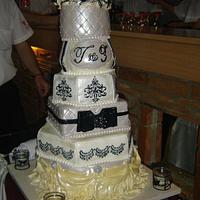 Mixed Shape Wedding Cake
