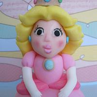 Princess Peach cake topper