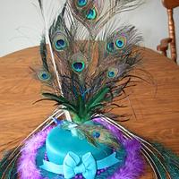 peacock cake