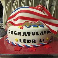 Retirement Cake for Navy Officer
