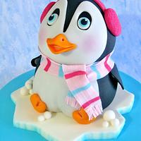 Penguin cake.