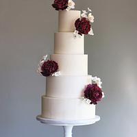 Sugar Blossoms Wedding Cake