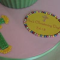Colourful Christening giantcupcake no2