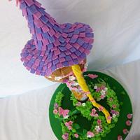 Rapunzel Tower cake