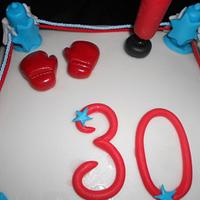 Cake for a lover of kickboxing