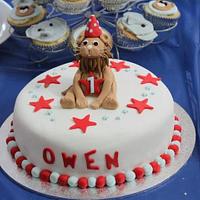 First Birthday Cake for my leo boy - Owen