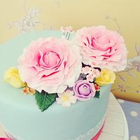 Vintage Floral Cake