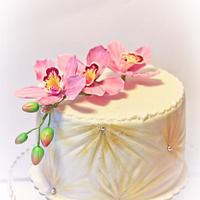 Orchids cake