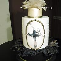 Swan lake cake