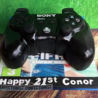 Conor - PS3 Controller Birthday Cake