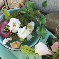 Sugar flower arrangement