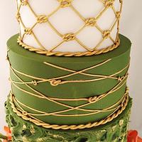 Emerald Green Wedding Cake