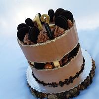Chocolate fault line cake 