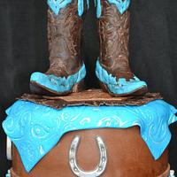 Western Cowgirl Birthday Cake