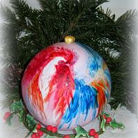 Christmas tree toy "the year of the rooster"