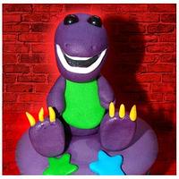 Barney and friends Cake with matching cupcakes