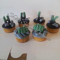 Hulk cupcakes