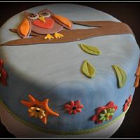 Owl Birthday cake