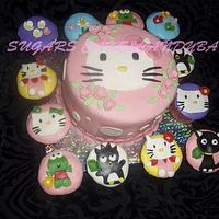 Cake and Cupcakes hello kitty characters