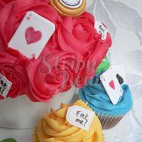 A pretty Mad Hatter cupcake order!