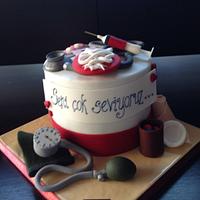 Birthday Cake for a medical doctor