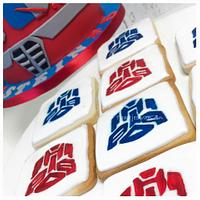 Transformers cake and cookies
