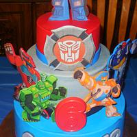Rescue Bot 6th Birthday Cake