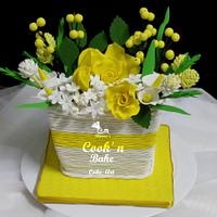 Dazzling Yellow Bouquet Cake...
