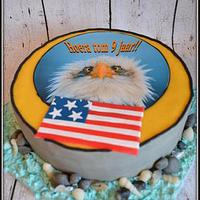 Bald Eagle Birthday Cake