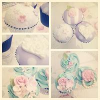 Lilac & Mint Cupcakes