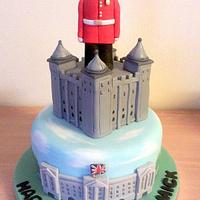 Scots Guard cake, Buckhigham Palace and Tower of London
