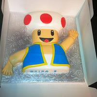 Mario bros Toad cake