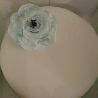 Single Tier Simple design Wedding Cake