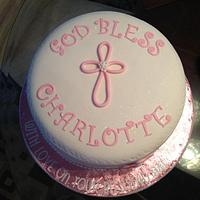 Baby Charlotte's Blessing Cake