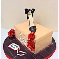 Louboutin Shoe Box Cake - Decorated Cake by Irina-Adriana - CakesDecor