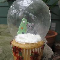 Christmas Snow Globe Cupcakes