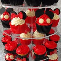 Minnie & Mickey Mouse Cupcake Tower