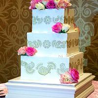 Henna/Mehndi Design Wedding Cake
